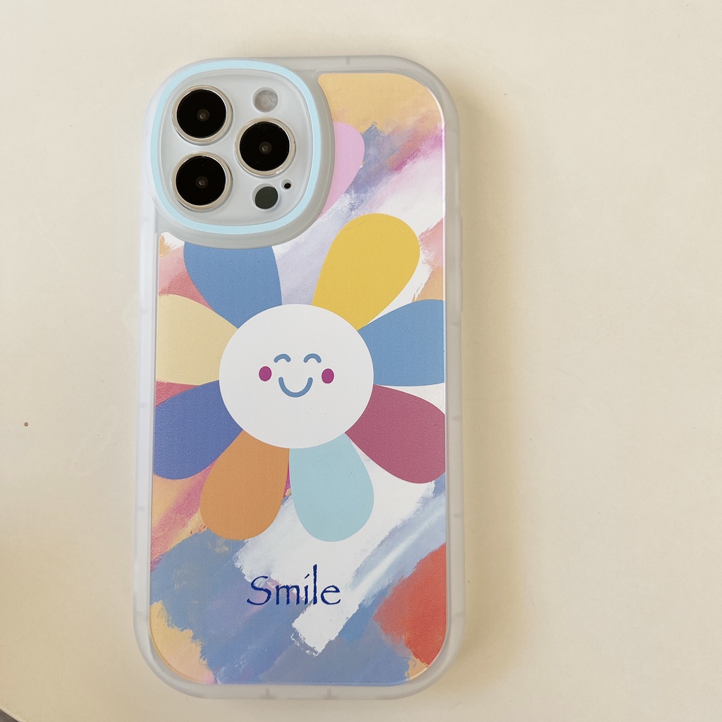 Ốp Điện Thoại Mềm Trong Suốt In Hình Hoa Hướng Dương Cho iphone 11 12 13 pro max mini XR XS 7 8 plus