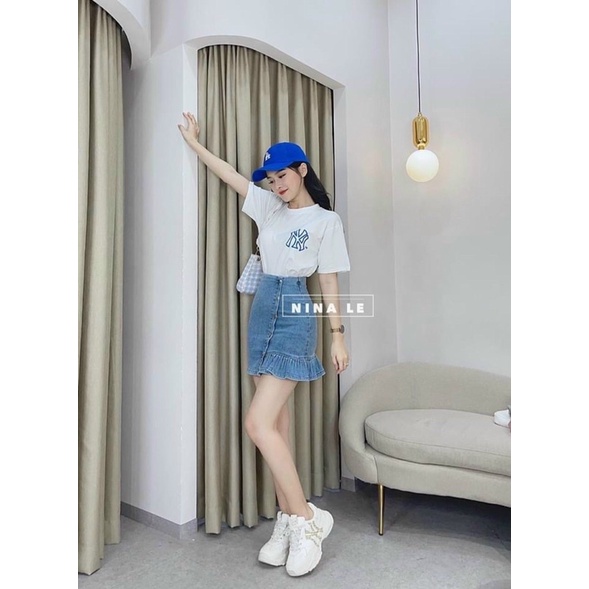 Chân Váy Bò Cạp Cao Phối Đuôi Cá Bèo Nhún Phong Cách Cá Tính (Có ảnh thật) | BigBuy360 - bigbuy360.vn