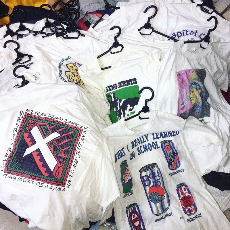 Áo phông mỹ trắng loại 1 Unisex