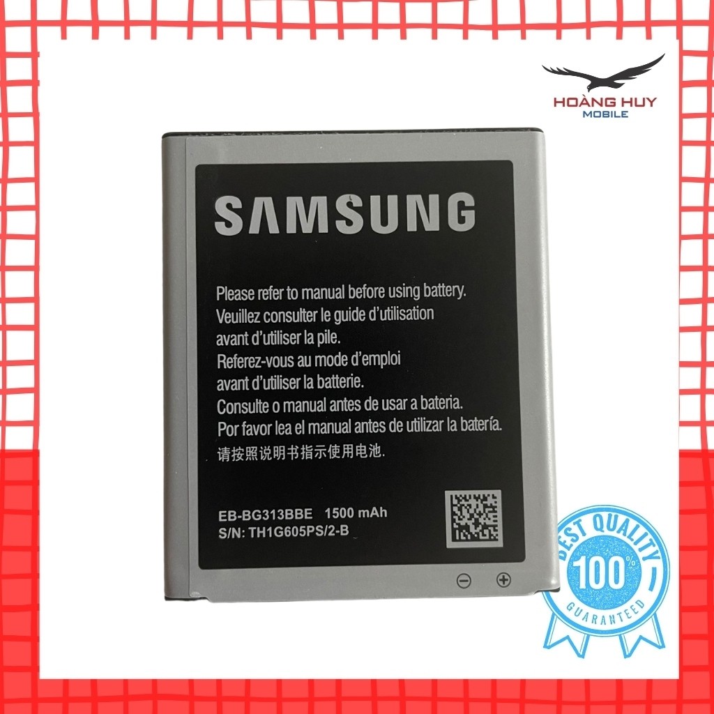 Pin Samsung Galaxy V G313,G318 EB-BGG313BBE Dung Lượng 1500mAh Hàng Zin Nhập Khẩu Bảo Hành 6 Tháng 1 Đổi 1