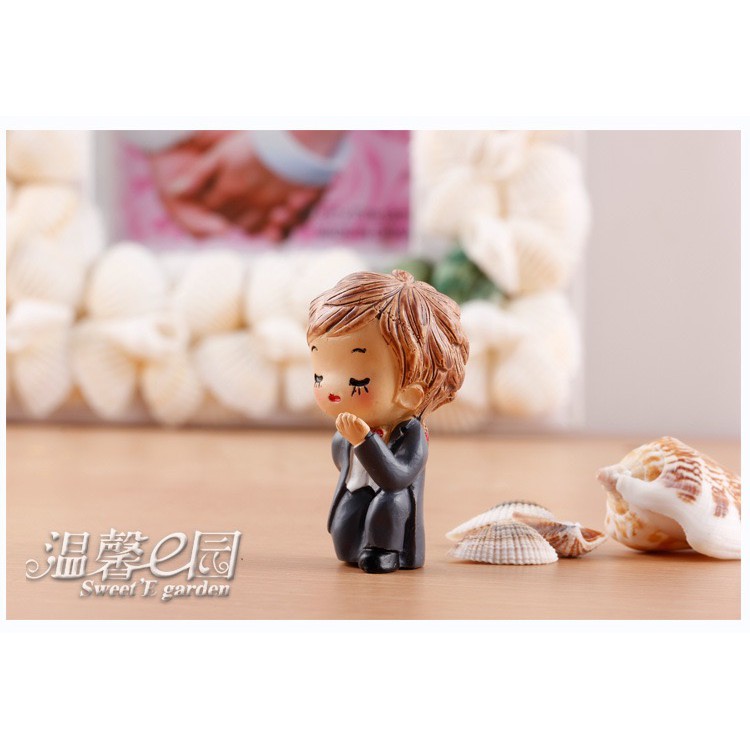 Charm (C95) slime/ Dụng Cụ Charm Trang Trí Mô Hình 01 Cặp Chú Rể &amp; Cô Dâu