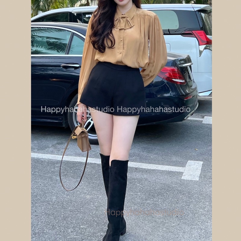 Quần sooc dạ happyhahahastudio Tk35