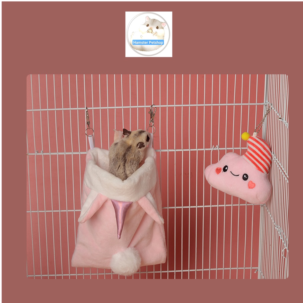Túi ngủ / Võng treo lồng cho Hamster, Sóc Bay, Sóc Bông, Sóc Đất...