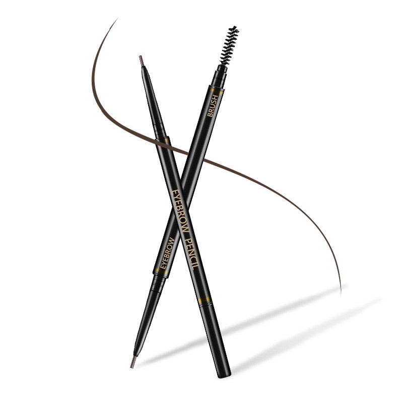 Bút Chì Kẻ Lông Mày Hai Đầu Siêu Mịn 1.5mm Không Thấm Nước Và Mồ Hôi Không Phai Màu