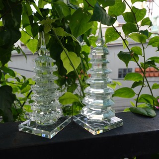 Tháp Phong Thủy pha lê 7 tầng - T003B