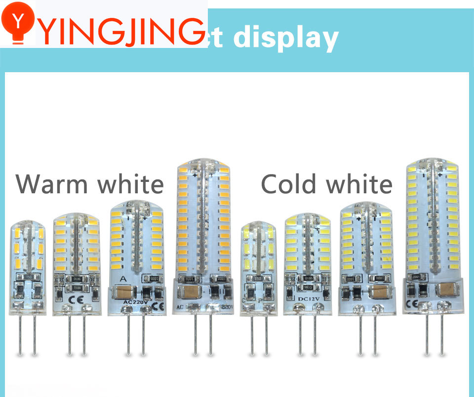 Bóng Đèn Led G4 G9 Smd2835 3014 Dc12V Ac 220v 3w 6w 9w 12w