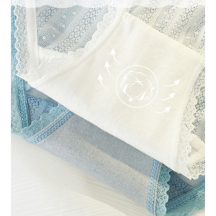 Quần lót ren lưới siêu mỏng, mát lạnh sexy quyến rũ cho ngày hè Q12