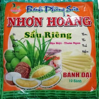 🥞🥞 Bánh Phồng Sữa Sầu Riêng (1 bịch 10cái/400gr)