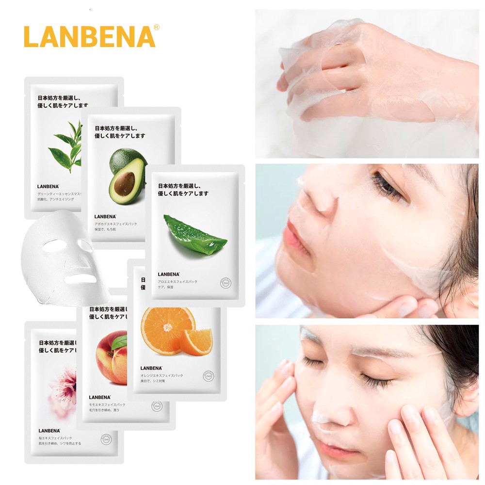 LANBENA Facial Mask Series  Moisturizing Whitening Nourishing Skin Deep Hydration Anti-oxidation Repair Dry And Sensitive Skin Repairing Stratum Corneum  Anti-wrinkle  Anti-Aging  Skin Care