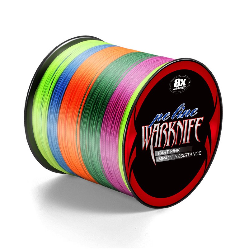Warknife 8 Sợi 500M Cuộn Dây Câu Bện Cá Bằng X8 PE Siêu Bền Siêu Chắc ĐỦ SIZE