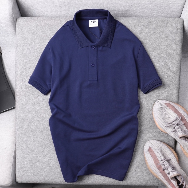 Áo thun polo ZR ngắn tay nhiều màu thun cao cấp thấm hút tốt