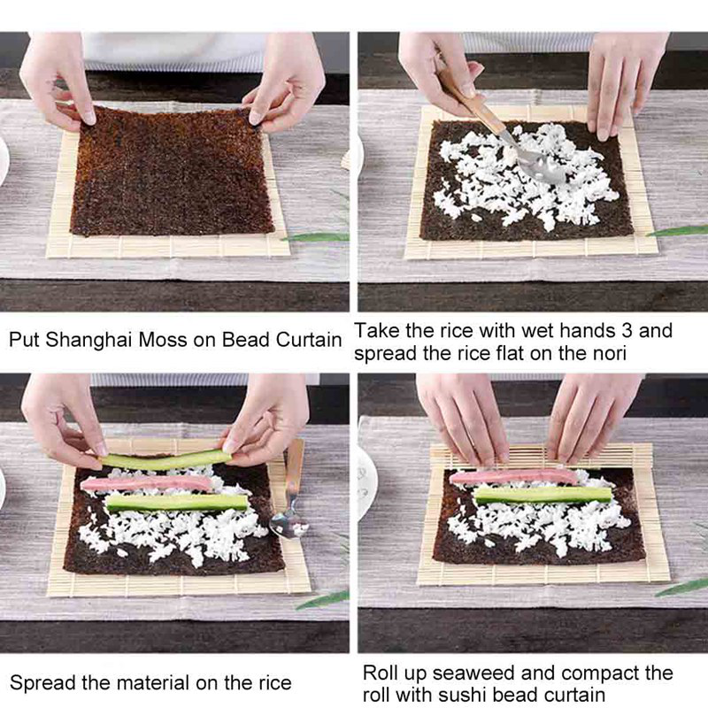 Jenanral.vn Mành tre dùng để cuộn sushi thiết kế đơn giản tiện lợi