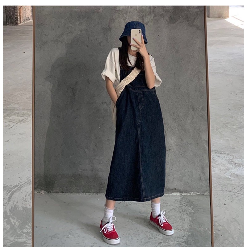 Váy yếm jean xanh 🤍 | BigBuy360 - bigbuy360.vn