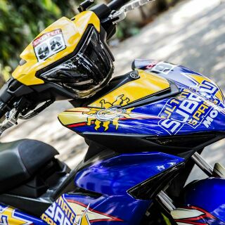 Tem trùm xe ex 150 Subaru đẹp mắt