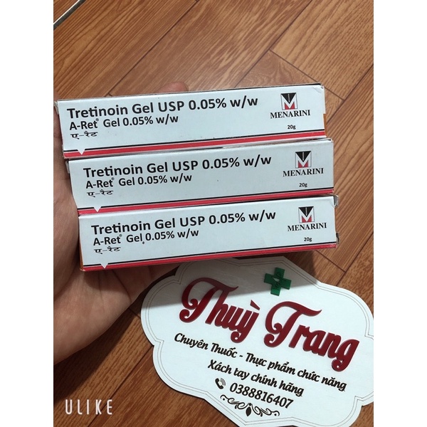 Tretinoin-aret 0.05% hỗ trợ giảm mụn,trẻ hoá da