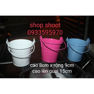 Xô thiếc mini dùng cắm hoa