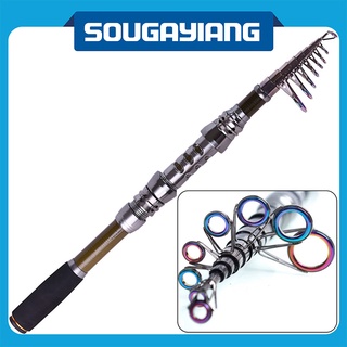 Sougayilang Telescopic Fishing Rod 98% Carbon Fiber Sea Rod Pole Fishing Tackle Gear