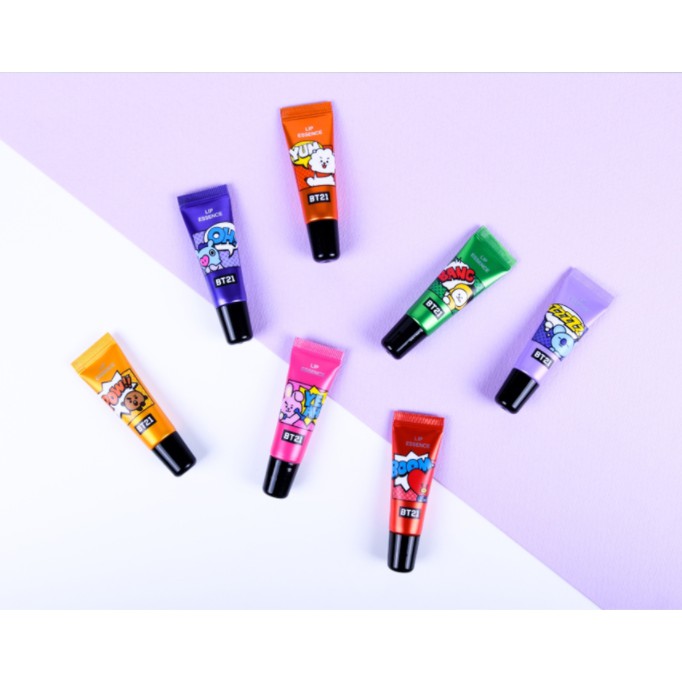 Son dưỡng môi dạng tuýp Ngôi sao Vũ trụ BT21 Lip Essence 7 mùi hương Lip Balm 8ml