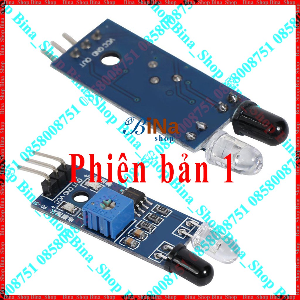 Mạch cảm biến vật cản hồng ngoại LM393 Arduino cảm biến dò đường nhiều phiên bản