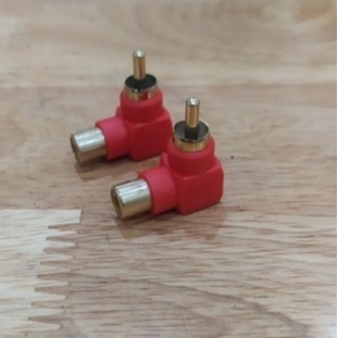 Jack Nối RCA 90 Độ - AUDI233 Đỏ