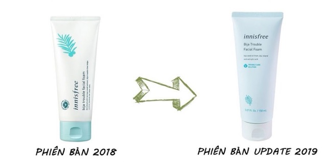 Sữa rửa mặt da mụn INNISFREE BIJA TROUBLE FACIAL FOAM 150ml | BigBuy360 - bigbuy360.vn