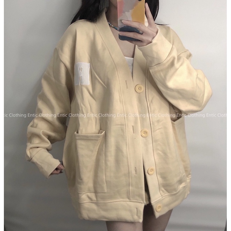 [Ảnh Thật] Áo Khoác Cardigan Thêu R Phiên Bản Nâng Cấp - Dày Dặn, Trendy và Chống Nắng