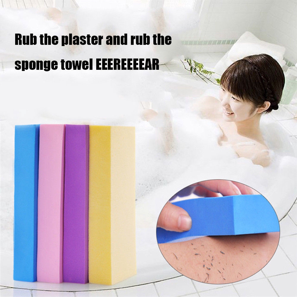 Adult Kids Soft Exfoliating Body Skin Bath Shower Spa Brush Scrubber Sponge Pad