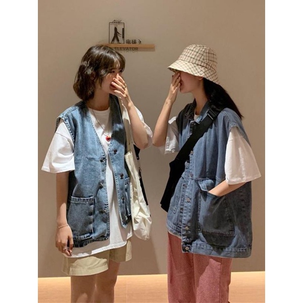 ÁO GILE JEAN ULZZANG