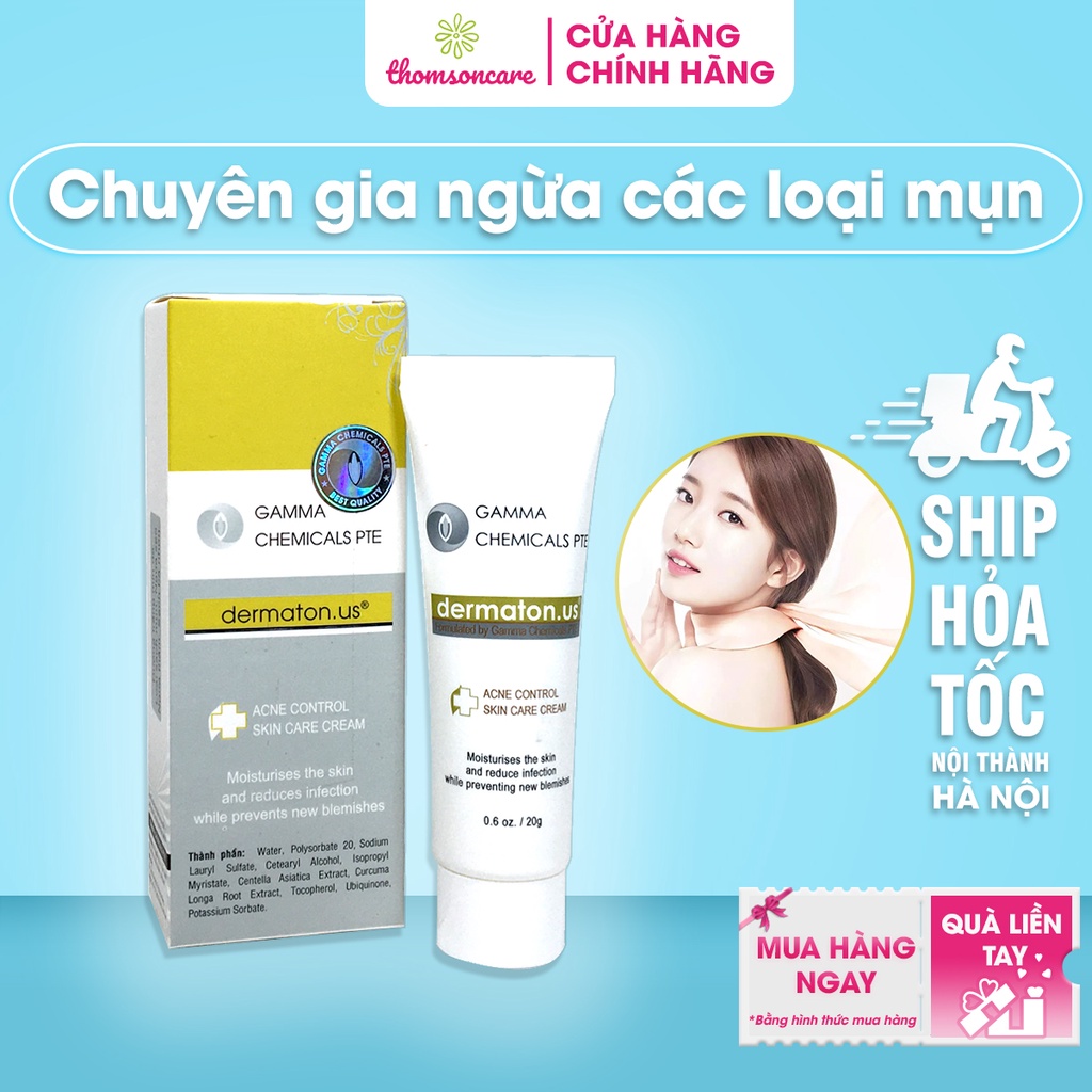 Kem ngăn ngừa mụn thâm Dermaton US - Ngừa sẹo, giảm thâm mụn