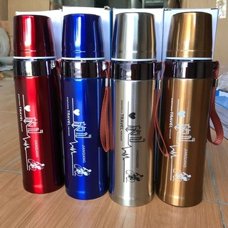 Bình Giữ Nhiệt  2 Lớp Lõi Inox Có Quai Xách Tiện Lợi Dung Tích 800ml