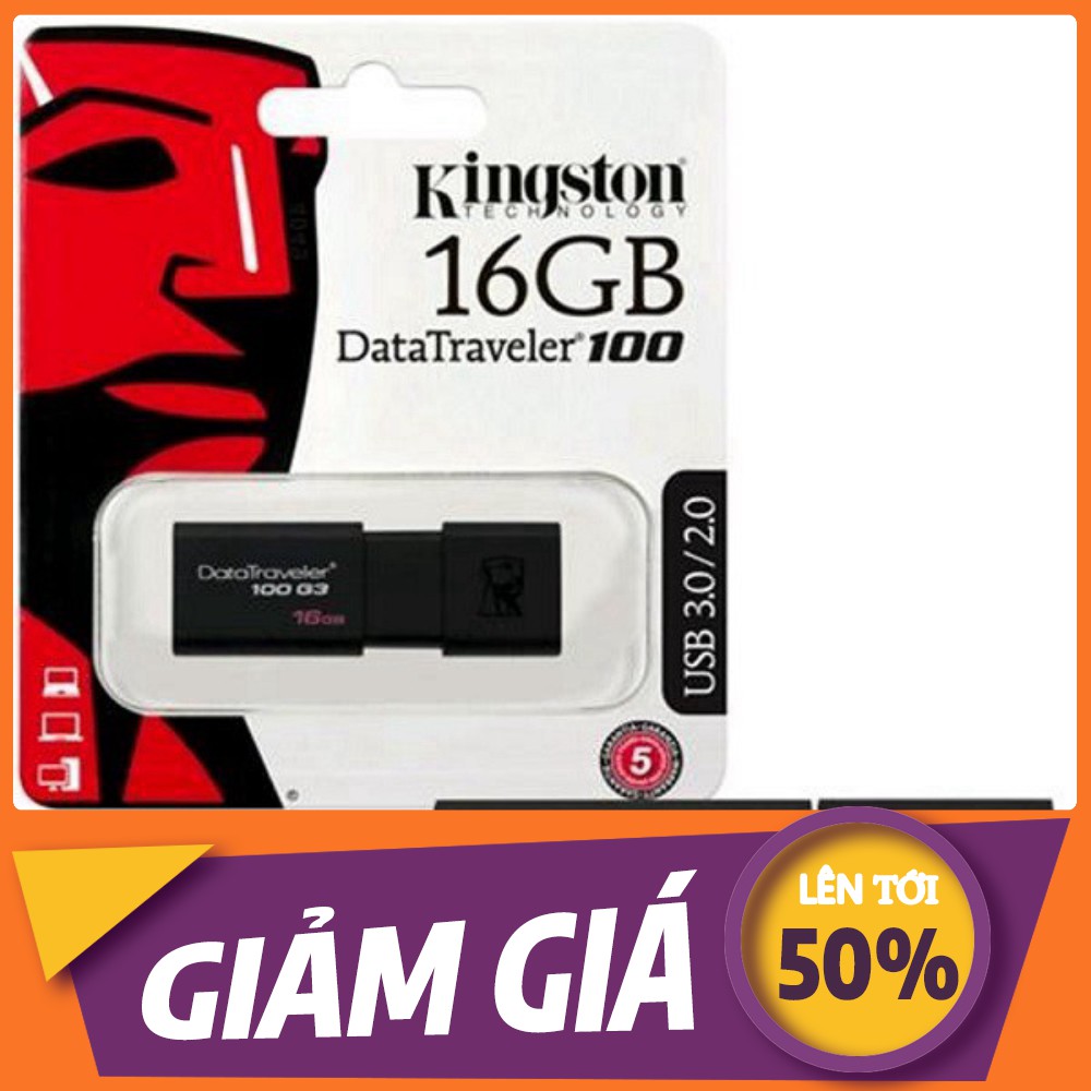 [💖] USB Kingston DT100G3 (DT100 G3) 16GB - USB 3.0 Chính hãng