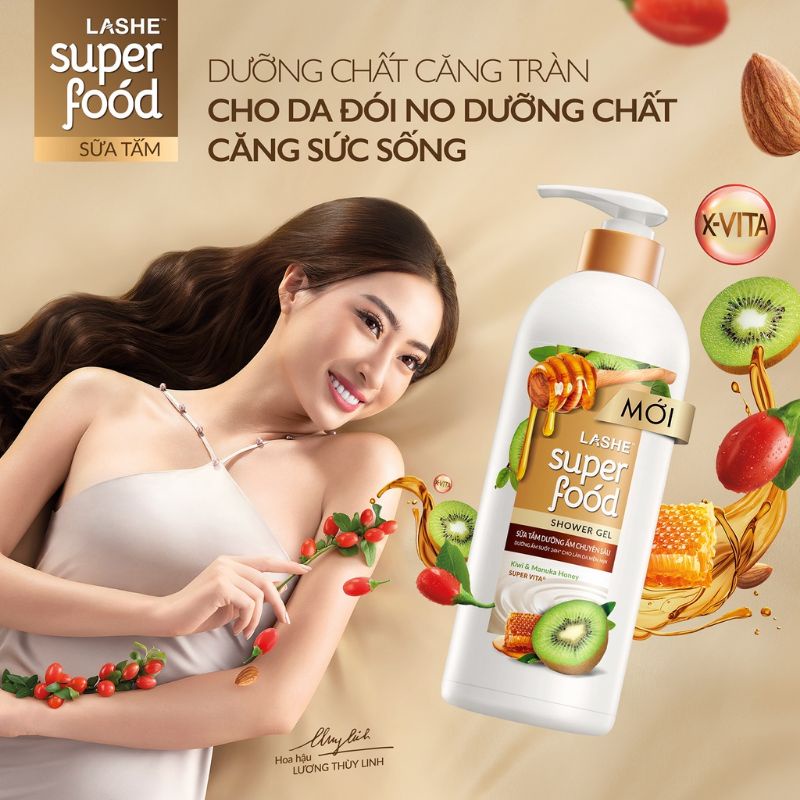 Dầu gội Lashe superfood mới km 1 xả tóc