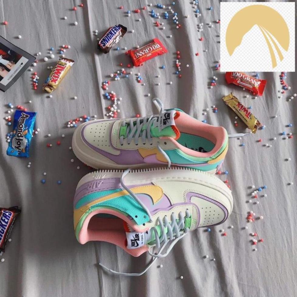 ⚡️Giày Nike Air force 1 Shadow, AF1 shadow 7 màu Nữ ❤️cầu vồng CỰC HOT 2021 -ju2 ! 🎱️