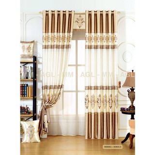 Màn Rèm Cửa Giá Rẻ - Vải HQ Chống 2 Mặt - Kích thước tùy chọn - Khoen ore cao cấp - Free Ship [Hoàng Yên 3031-3]