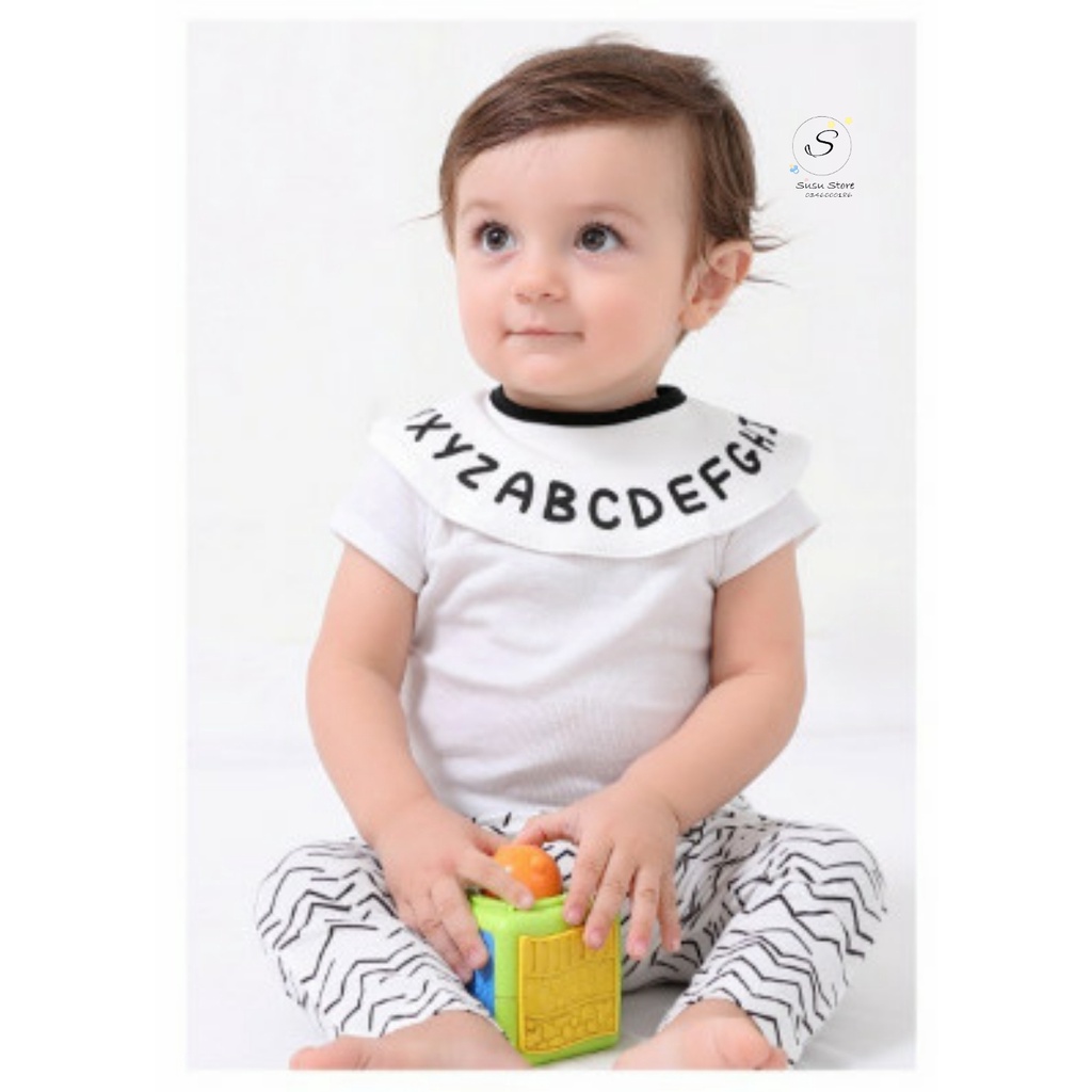 yem 34: Yếm tròn cho bé trai