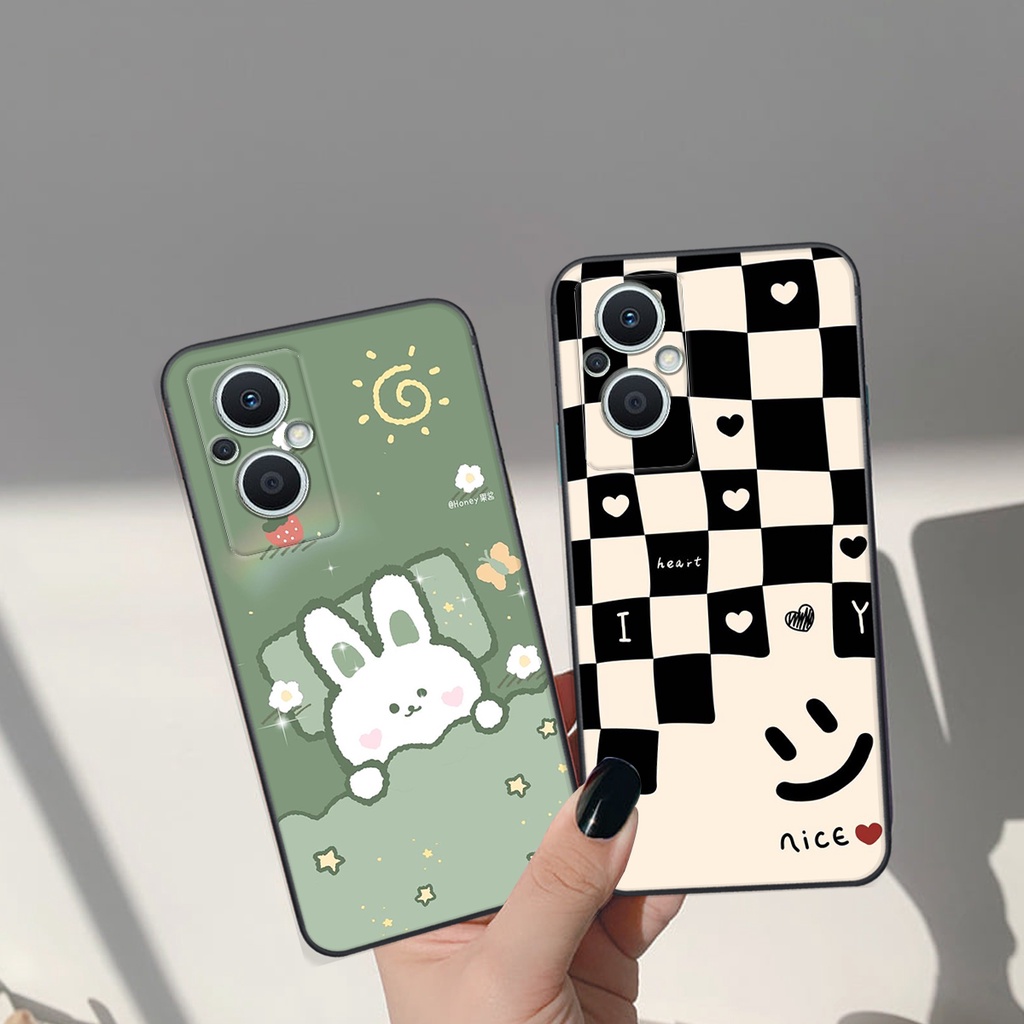 Ốp lưng Oppo RENO 7Z 5G/ RENO 8Z 5G  - ỐP BẢO VỆ CAMERA in hình Gấu nâu - hồng, Gấu Be@rick  cực CUTE, DỄ THƯƠNG