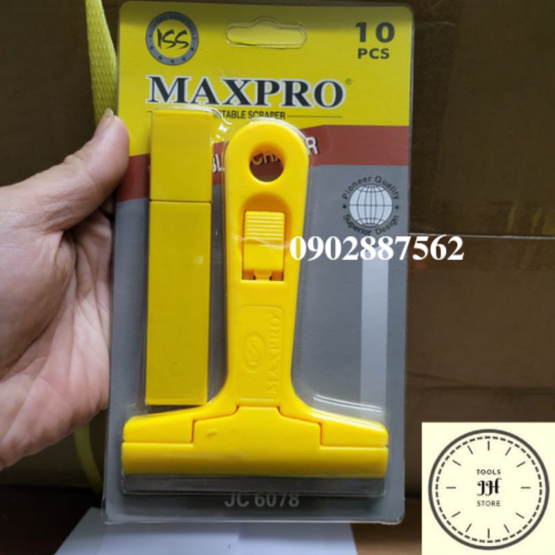 Sủi vệ sinh tường và mặt phẳng cán vàng Maxpro tặng kèm 10 lưỡi dao