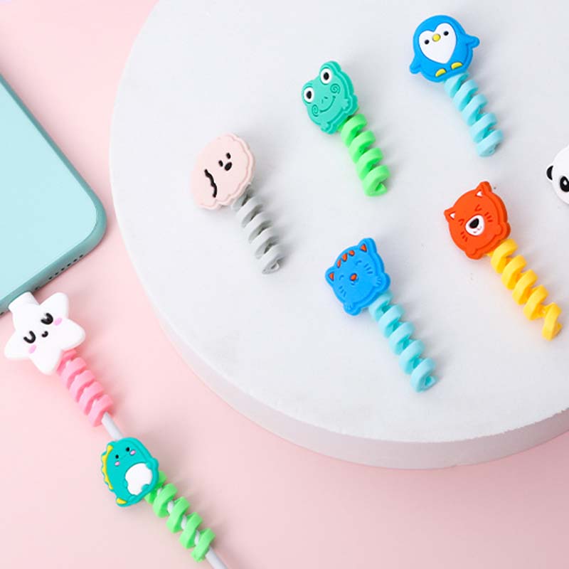 Đầu Bảo Vệ Cáp Sạc/Tai Nghe Hình Động Vật Dễ Thương Độc Đáo