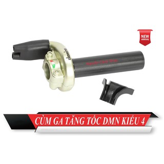 cùm tăng tốc xe máy domino 2 dây ga trên màu vàng đồng