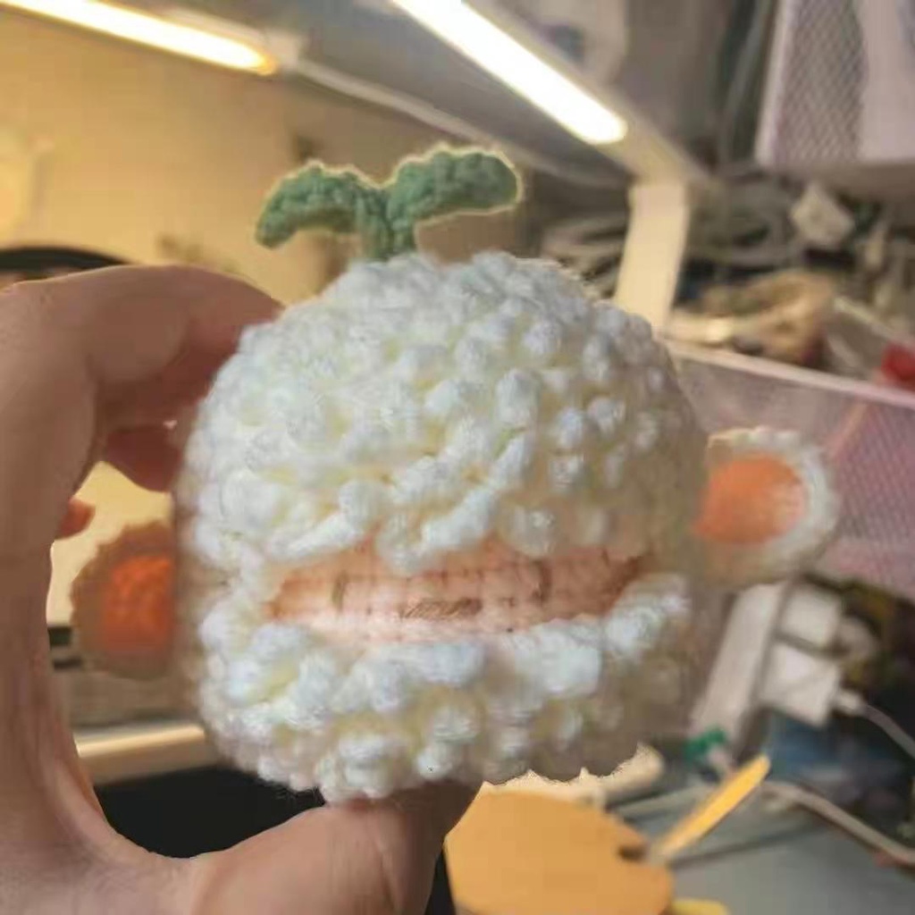 Vòng chìa khóa tự làm, mặt dây chuyền đan len tự chế, vòng chìa khóa