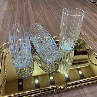 Bộ 6 cốc thủy tinh chịu nhiệt cao sọc vân