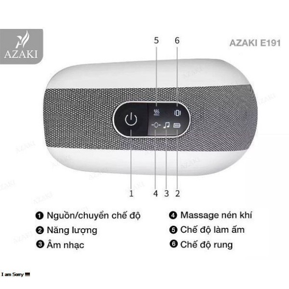 Máy Massage Mắt AZAKI Thông Minh 4D AZ-E191 Plus