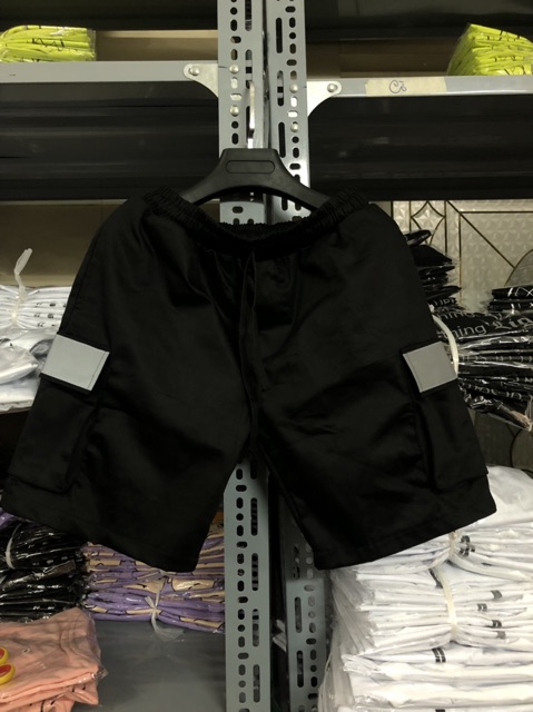 Quần SHORT KAKI TÚI HỘP PHẢN QUANG  Nam Nữ Unisex 1hitshop