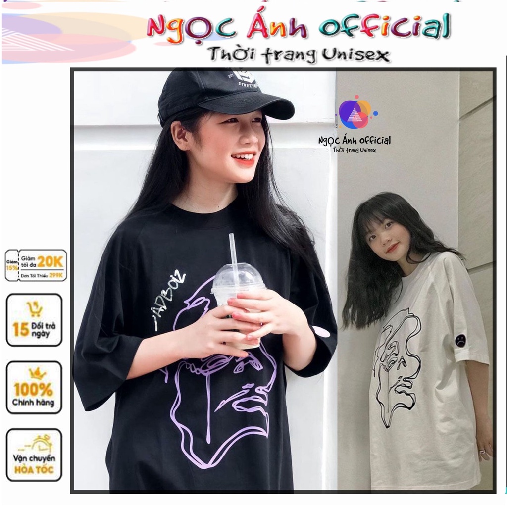 Áo thun tay lỡ Unisex Sad Story form rộng nam nữ, áo phông Form rộng Sadboiz thêu logo mặt vui