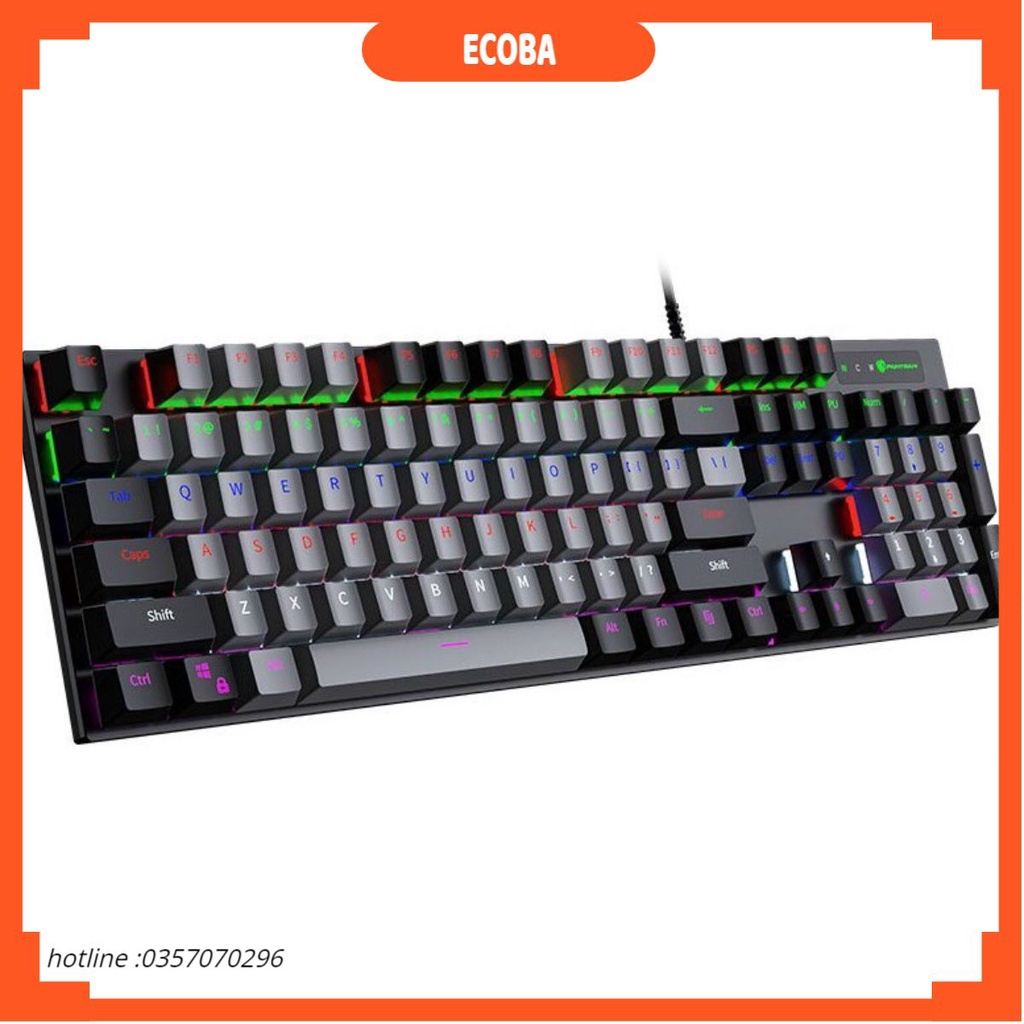 Bàn Phím Cơ Máy Tính Panstan PK 200/Jedel KL 106 Nhiều Chế Độ Khác Nhau Chơi Game Dùng Văn Phòng Cực Mượt ECOBA