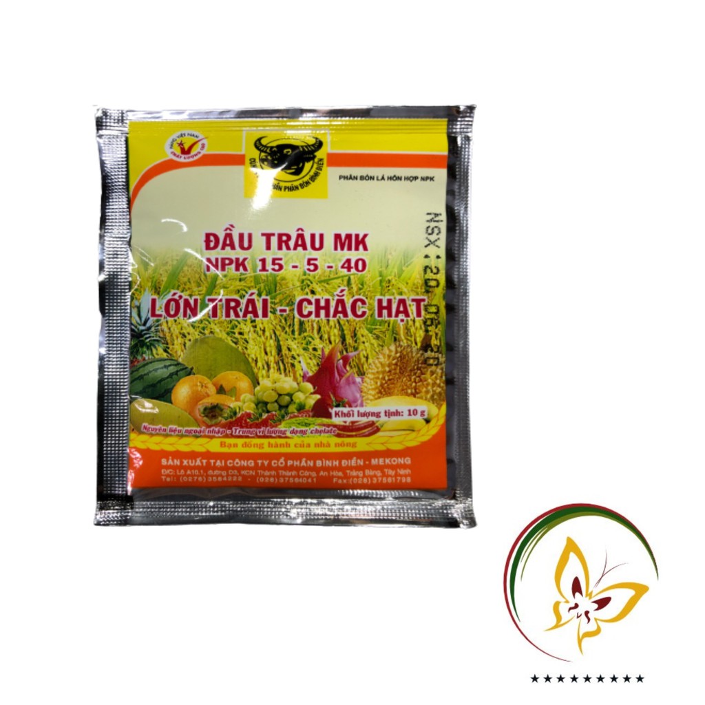 Đầu Trâu Mk 15-5-40 Cây Ăn Trái - #278 5g/gói