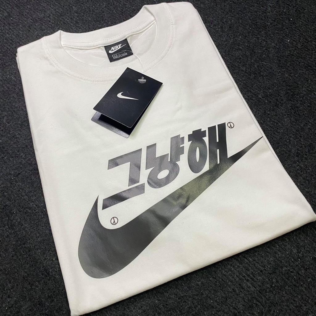 Áo thun nike cotton hoạ tiết hàn quốc chính hãng