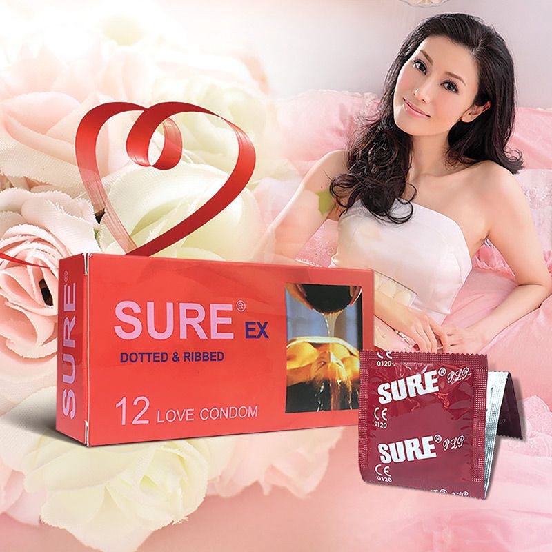 Bao cao su SURE siêu mỏng kéo dài thời gian hộp 12 cái