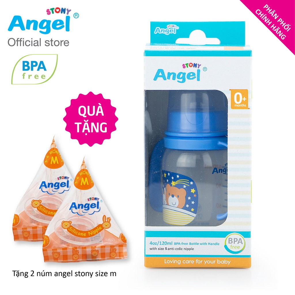 Bình Angel Stony tay cầm 120ml