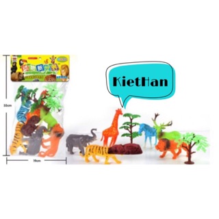 Bộ đồ chơi thú rừng gồm 7 con to- HÀNG ĐẸP